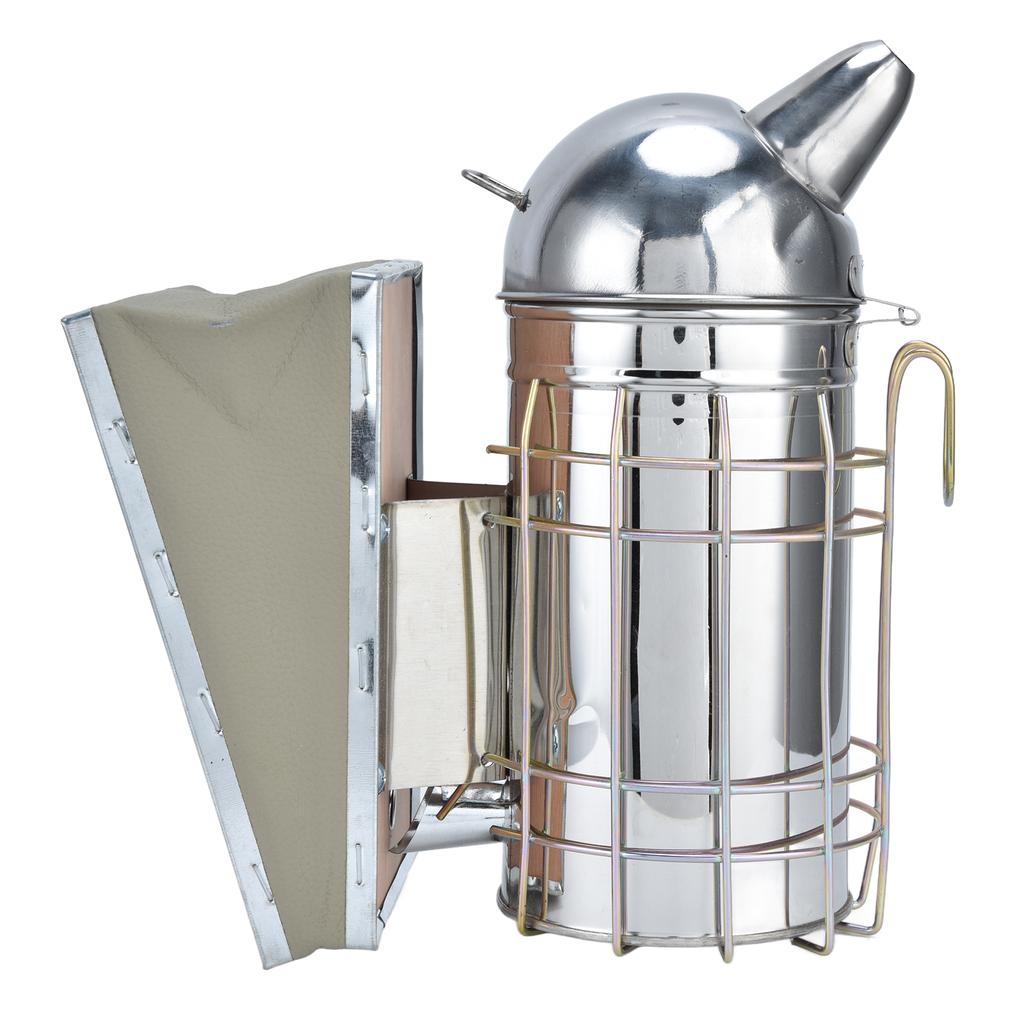 Pointed Beehive Smoker Stainless Steel Beekeeping Equipment Apiculture Tool for Outdoor Bee House