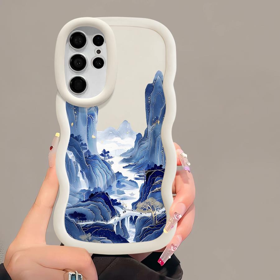 Soft Phone Cover Case for Samsung Galaxy S24 S20 FE S22 Ultra A26 S21 A25 S25 S23 Plus A35 A54 A24 A34 A55 A36 Mountains Waters