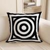 4Pc Black And White Geometric Pattern Pillow Coversuitable For Sofa Car Bedroom Decorative Cushion Cover Pillow Cover
