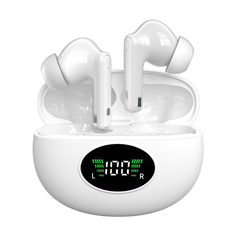 Wireless Bluetooth In-Ear Headphones with ANC, Digital Display, Long Battery Life, and Sports Fit