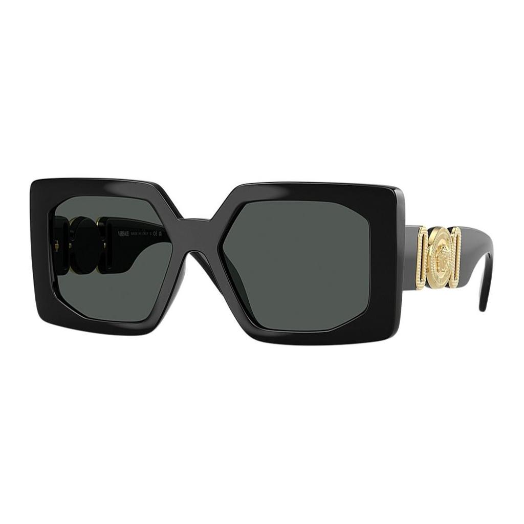 Versace Logo Square Sunglasses Women Sunglasses Black VE4478U