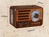 Luxury Design Wireless Bluetooth Speaker Vintage Radio Receiver Rechargeable FM/AM/SW SUPPORT USB/SD/TF HIFI Sterero Mp3 Player