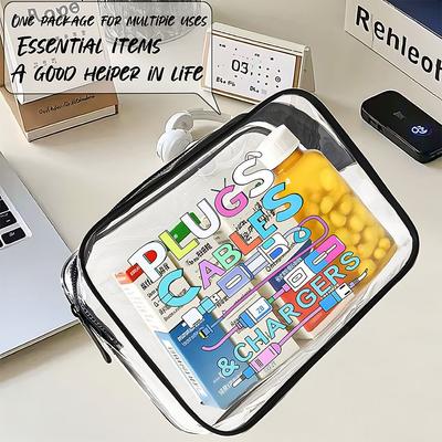 High Quality Transparent Medicine Cosmetic Bag Large Capacity Waterproof Travel Organizer Portable Storage Makeup Bag for Women