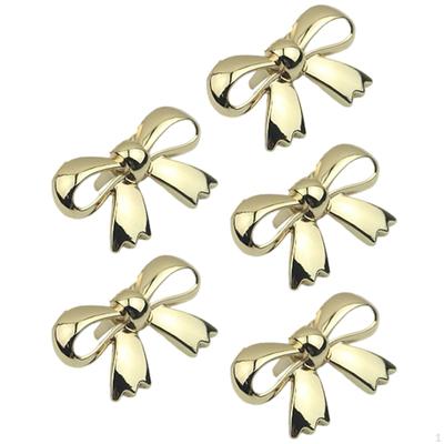 5 Pieces Fashion S Bowknot Buckle Jewelry Decor Decorative Clasp Garments Hardware Charm for Craft