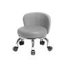 Low Rolling Stool Multifunctional Round Caster Stool Small Decorative Chair on Wheels Easy to Install High-Density Sponge