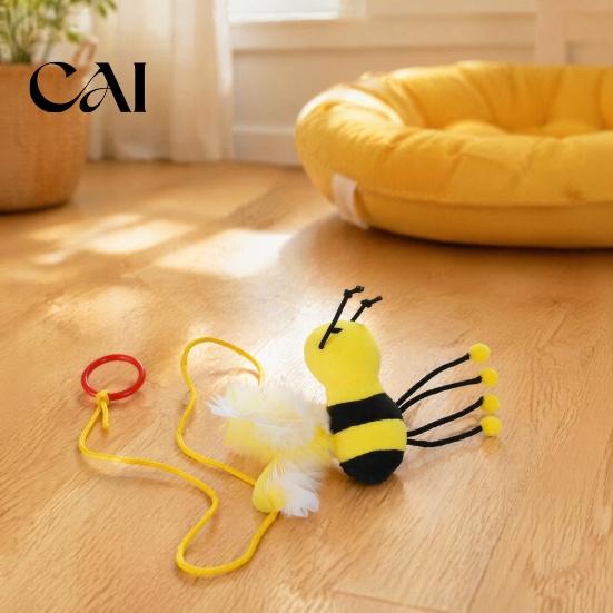 Engaging Indoor Pet Toys for Exercise Bungee Plush Cat Toy, Pull String Bouncy Dangler Interactive Kitten Lightweight Cats To Carry