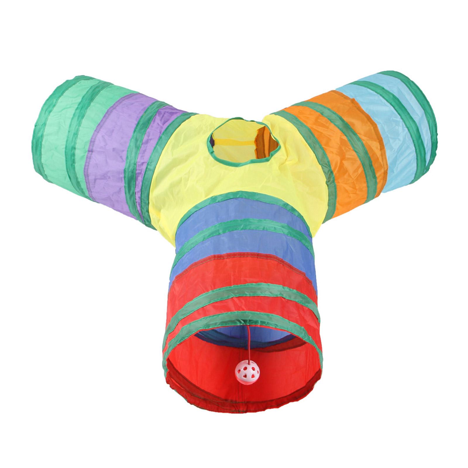 

Туннельный домик для кошек, складная игровая труба, игровой туннель для маленьких животных, укрытие для собак, котят, игрушка для взаимодействия, постельное белье для домашних животных