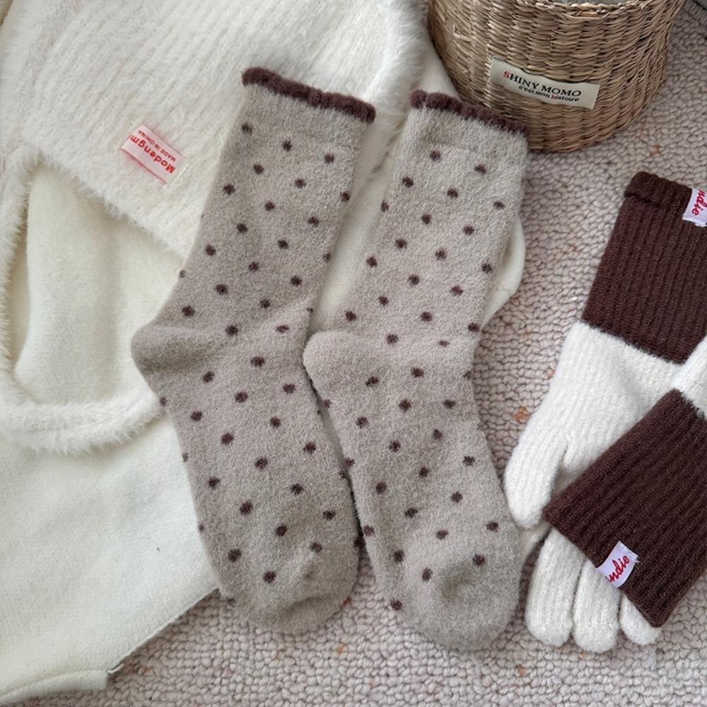 Plush Thermal Sleep Sock Thicken Snow Boot Socks New Women Socks  Autumn Winter