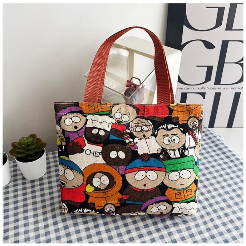 Canvas bag women's new canvas bag versatile casual hand bag bento bag work small bag