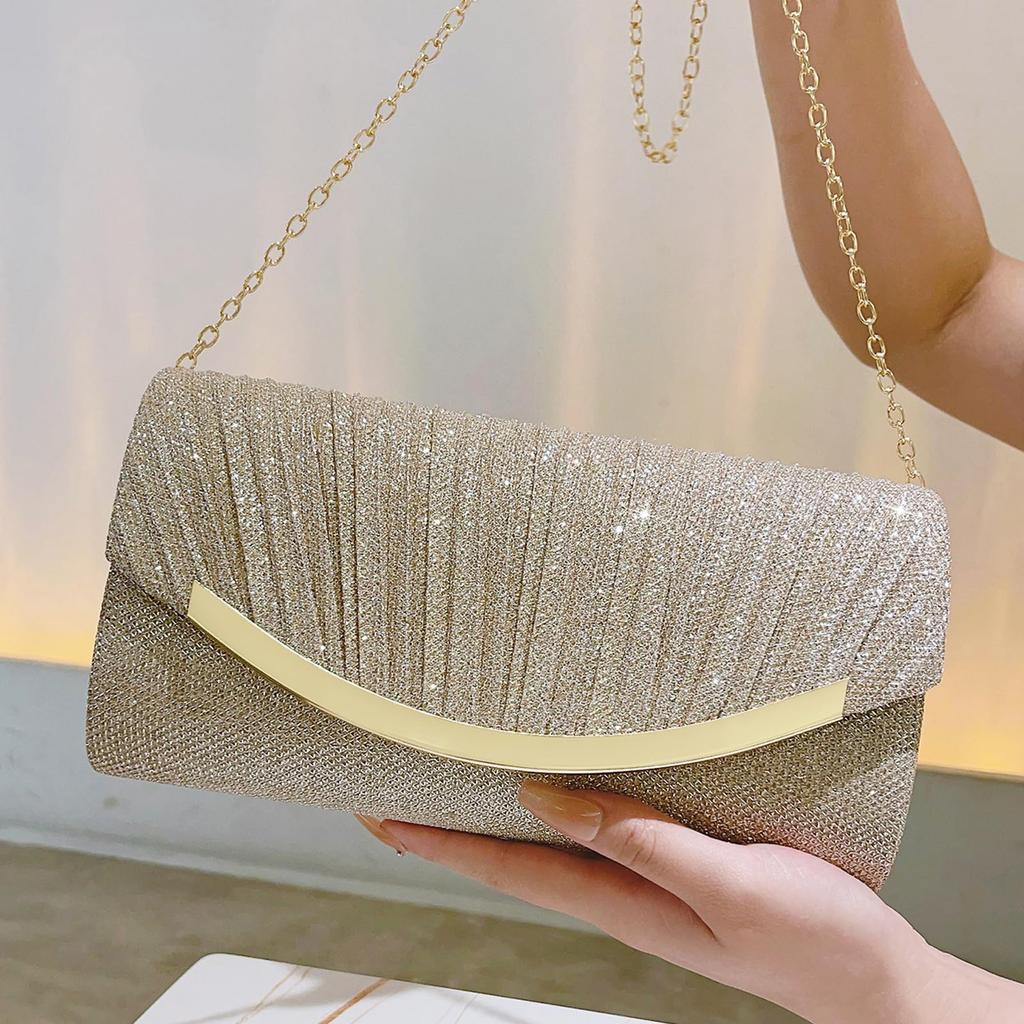 [BoleLOJin] Elegant Sparkling Clutch Bag, Elegant Ladies' Evening Bag, Wedding Bag, Ladies' Formal Bag