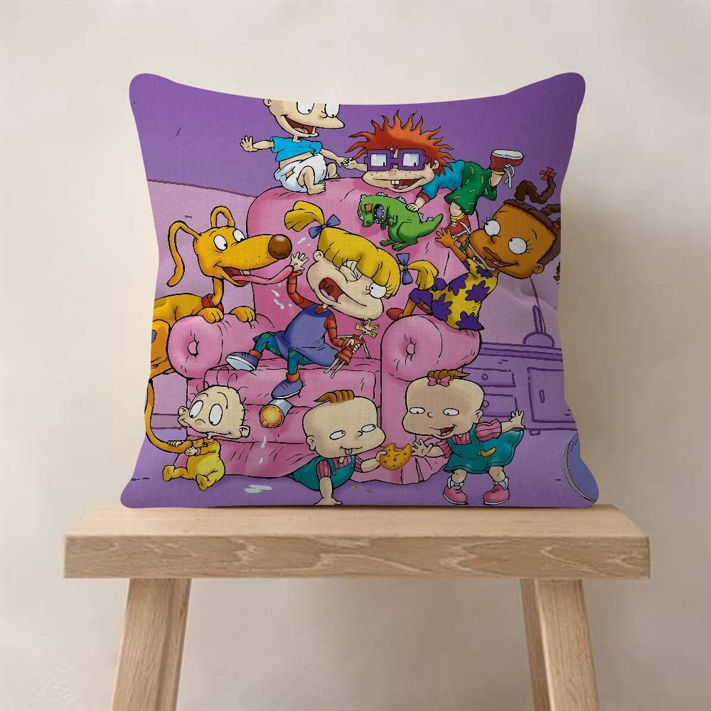 Cartoon R-Rugrats Funny Cushion Cover Decorative Pillow Sofa Home Decor Case Pillow Cases