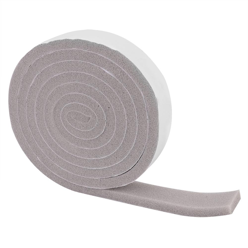 2pcs Door Window Sponge Foam Draught Excluder Weather Seal Strip Insulation Tape