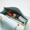 1 Pcs New Korean Style New Fashion Small Square PVC Bag Versatile Ins Color Block Single Shoulder Crossbody Chain for Women's