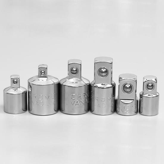 1/4 Zoll 3/8 Zoll 1/2 Zoll Konverter Hochpraktische Stecknuss Rostbeständig Anpassungsfähigkeit Silberfarbe Spezieller Ratschennuss-Konverter