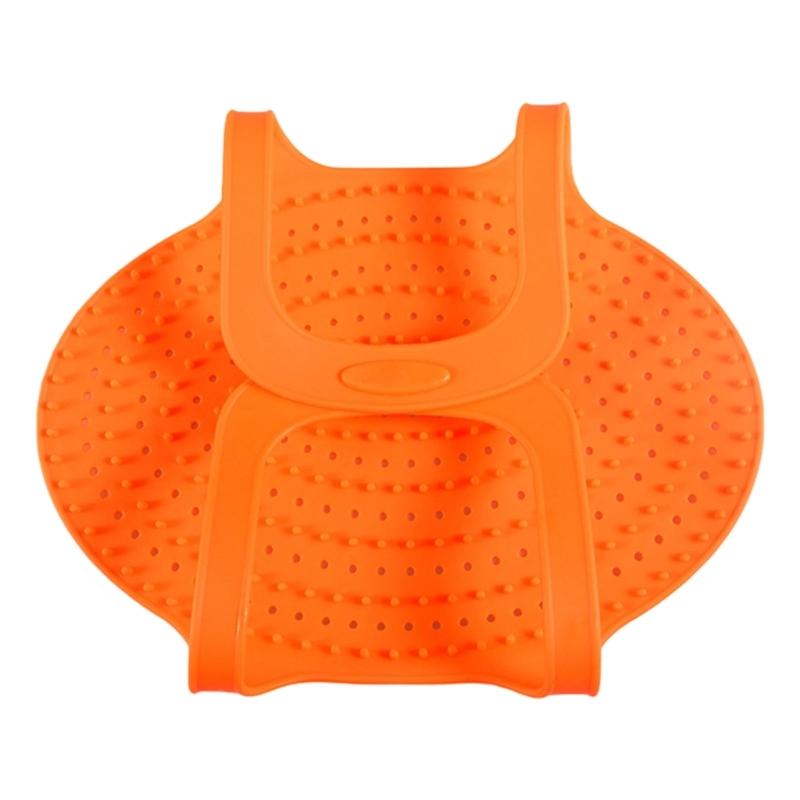 Food Grade Silicone Turkey Lift Pad with Locking Handle Heat Resistant Multipurpose Kitchen Cooking Utensil Tool
