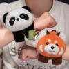 26cm Lovely Animal Wrap Wristband Bracelet Panda Raccoon Plush Hand Ring Wristband Kids Toys Creative Gift Cute Decor