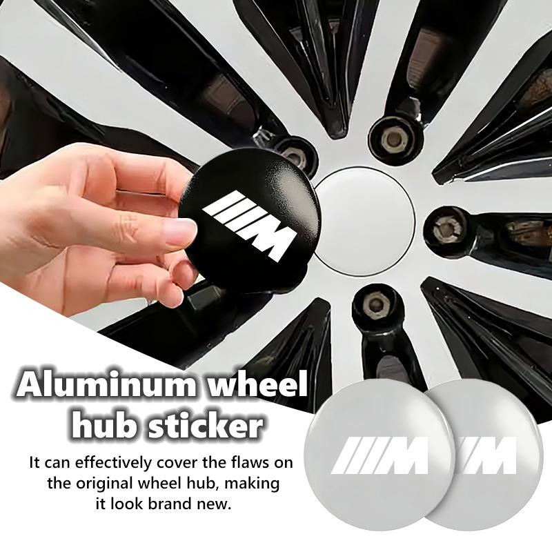 4PCS 56mm Car Styling Wheel Center Hub Caps Rim Cover Badge Emblem Sticker For BMW M F10 F20 F30 F40 F15 F25 F26 F31 F49 E62 E83