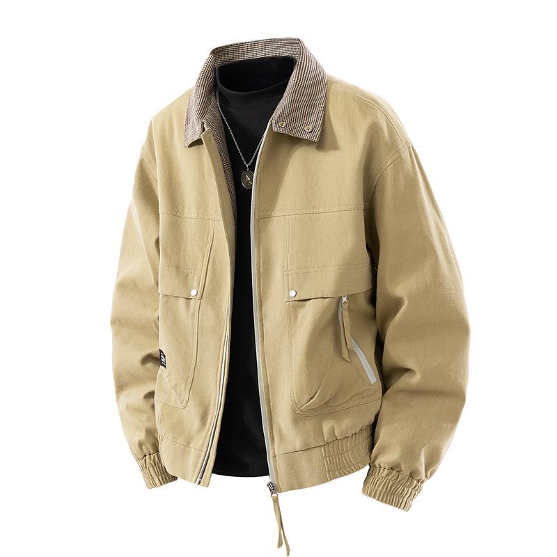 Jacket Men's Lapel Season Tooling Leather Couple Casual Loose Men's Jacket