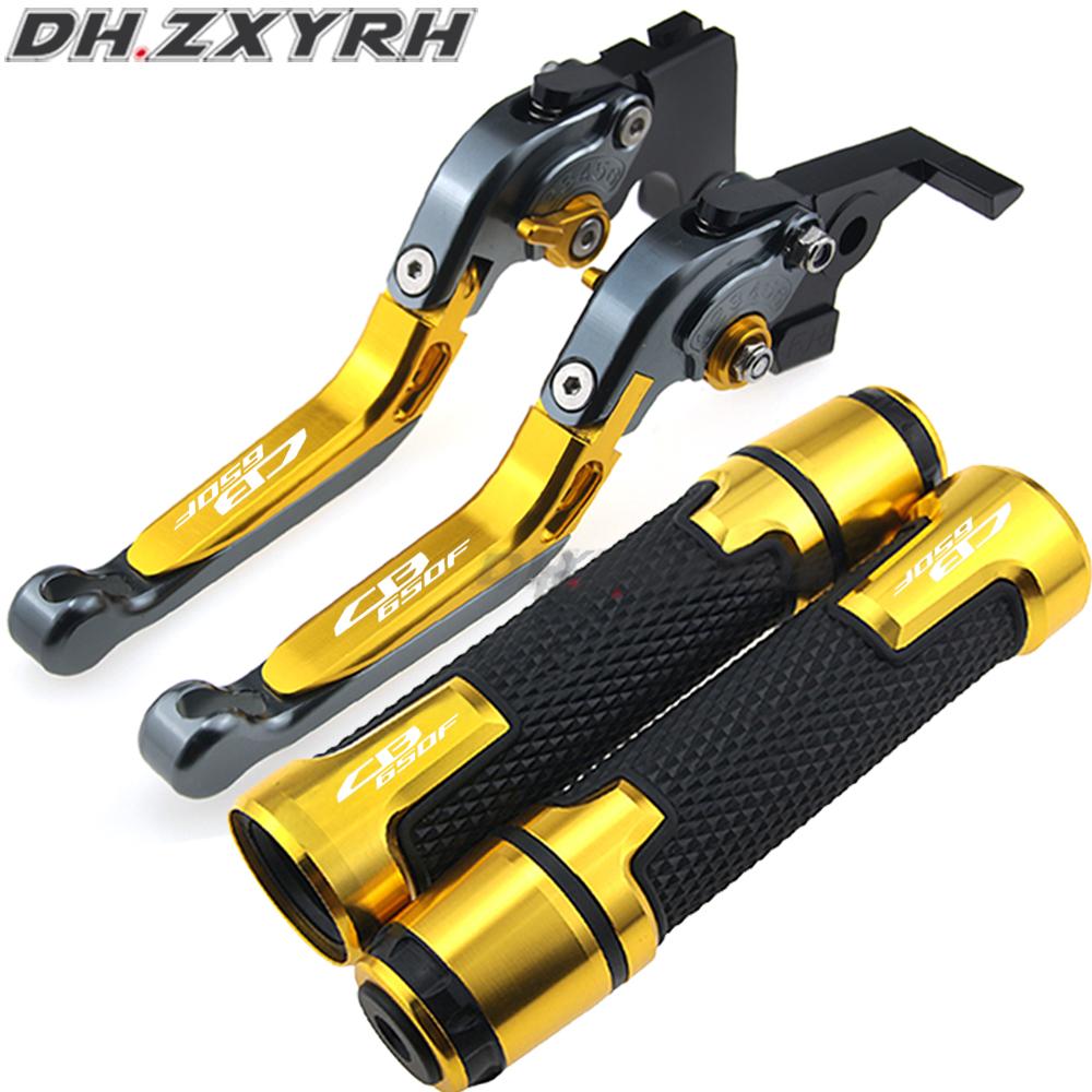 1 Pair Adjustable CNC Motorcycle Clutch Brake Levers Handle Hand Grips for Honda CBR650F CB650F CBR 650 F CB 650F