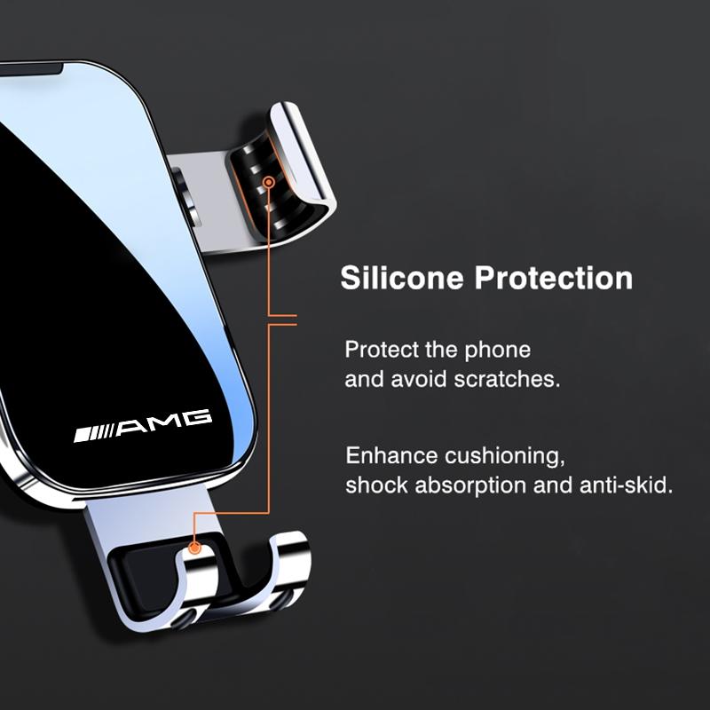 Gravity Type Car Phone Holder GPS Stand Accessories For Mercedes Benz AMG GLE GLS CLA CLE GLC CLS GLA W223 W213 Tire Valve Cap