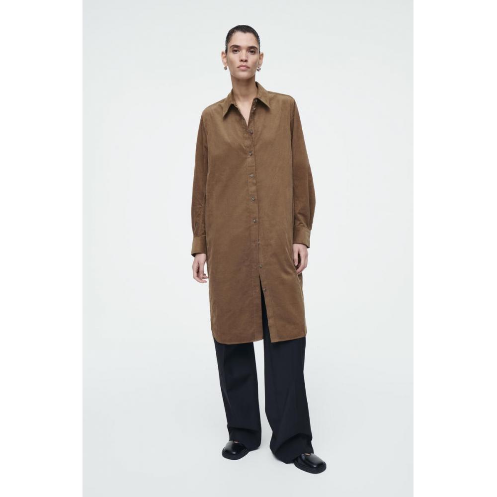 

Cos Japan Corduroy Midi Shirt Dress