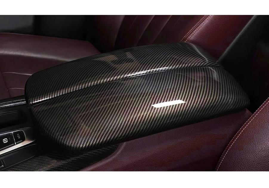 Carbon Fiber Interior Armrest Cover for BMW X5 X6 E70 E71
