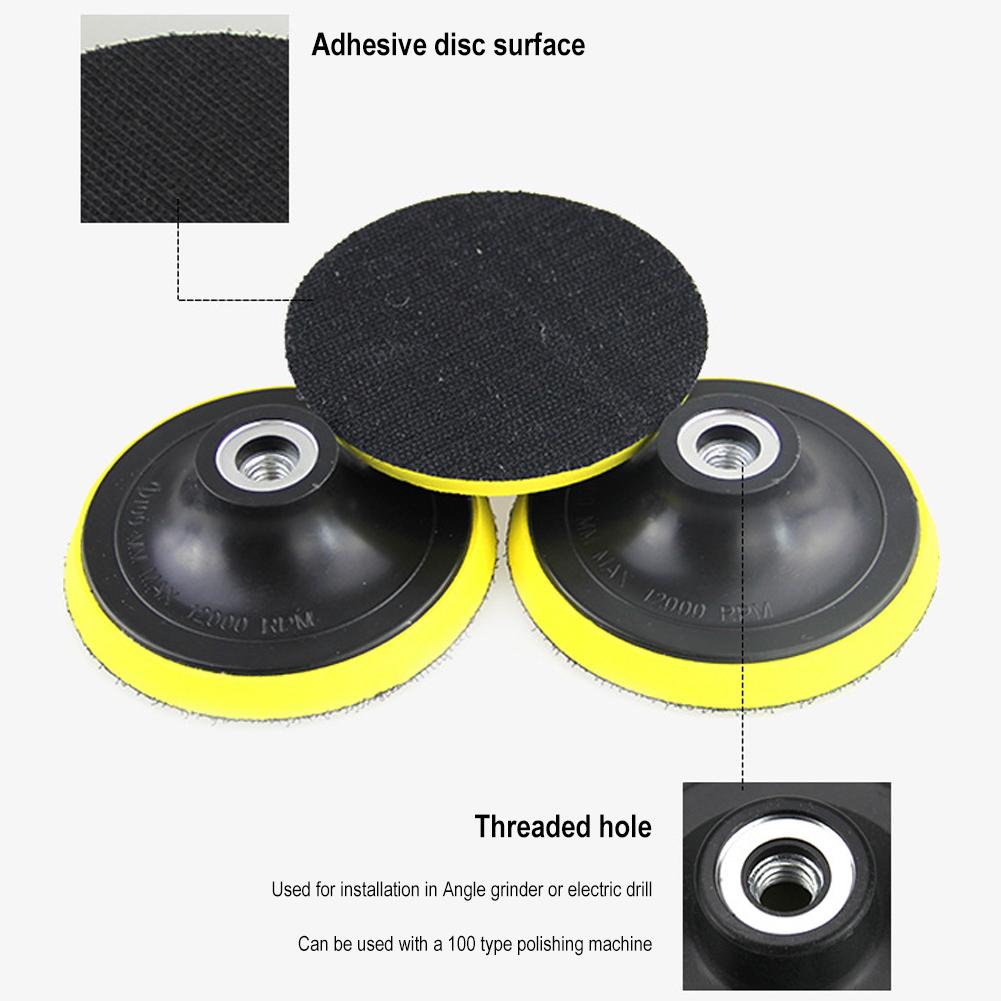 Car Polishing Waxing Pad Car Detailing Sandpaper Abrasive Polisher Drill Adapter Angle Grinder Grinding Wheel Car Repair Tool