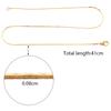 6pcs/lot 41cm Metal Copper Link Chain With Alloy Lobster Clasp for DIY Jewelry Making Handmade Necklace Accessories Wholesale