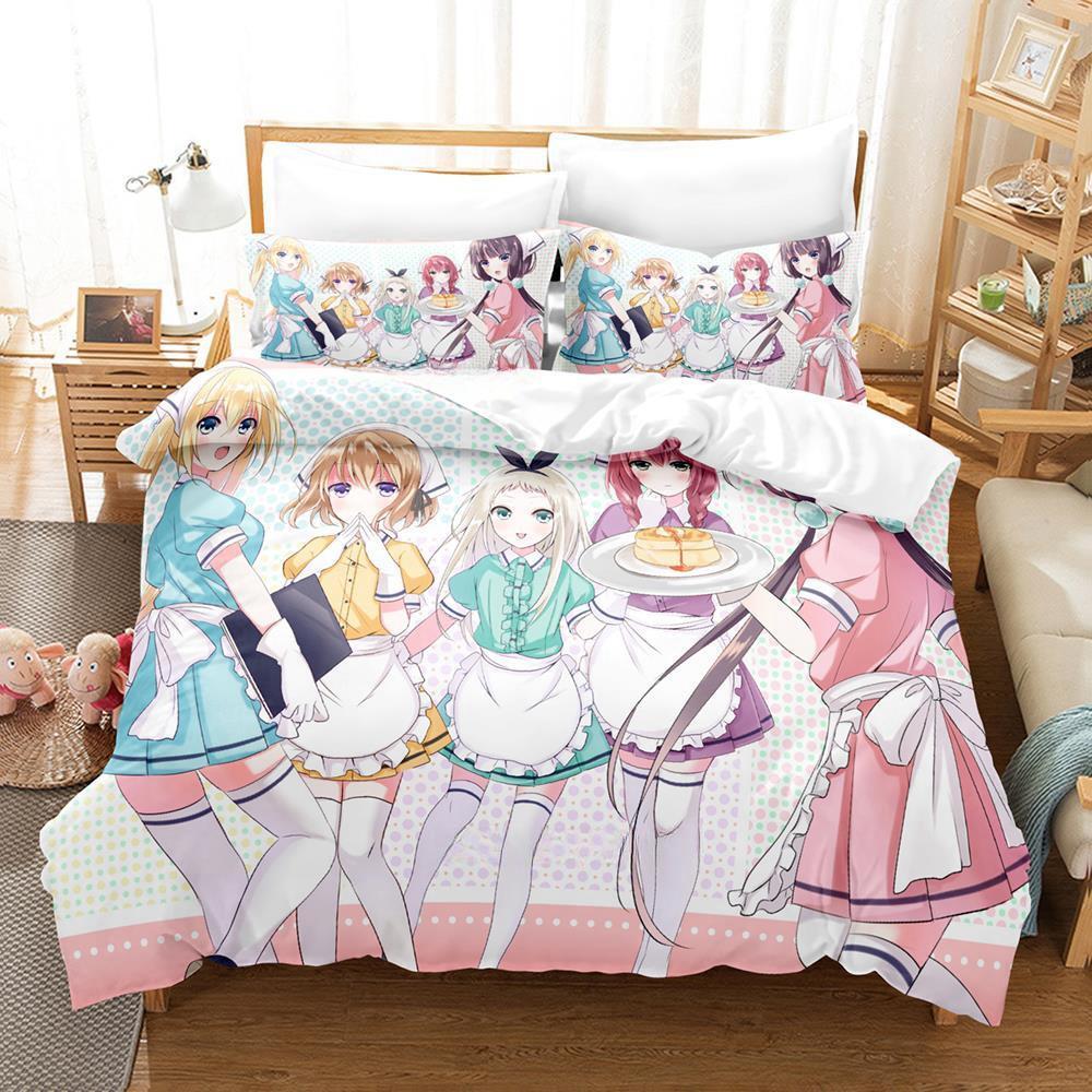Kawaii Grils Blend S Bedding Set Single Twin Full Queen King Size Bed Set Adult Kid Bedroom Duvet Cover Sets Anime Bed Sheet Set