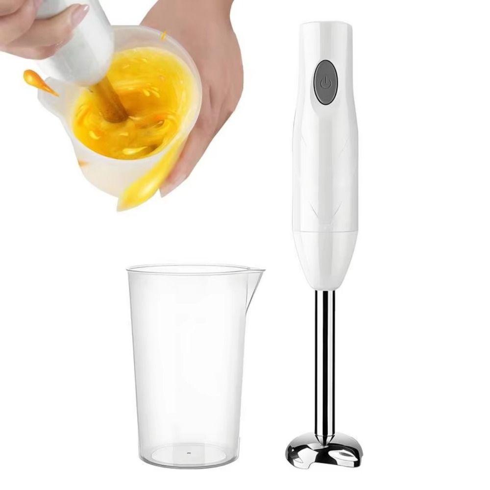 White Handheld Food Processor Stick Detachable Electric Food Mixer  Sauces Preparation