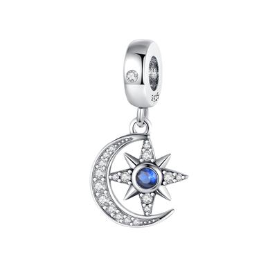 Charm Genuine Copper Plated Star Moon Pendants Bead Fits Bracelets DoItYourself Beautiful Gifts Women Delicate Jewellery Accessory