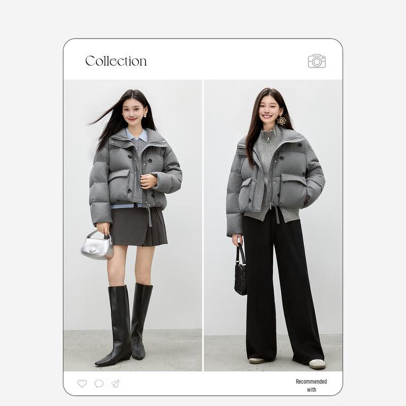 Qiushuiyiren Commuter Stand-Collar Down Jacket