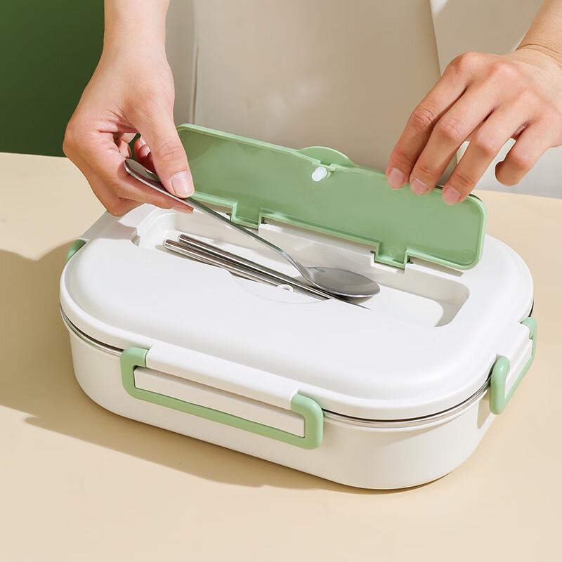 Ruhan Panda Insulated Stainless Steel 4-Compartment Lunch Box Set