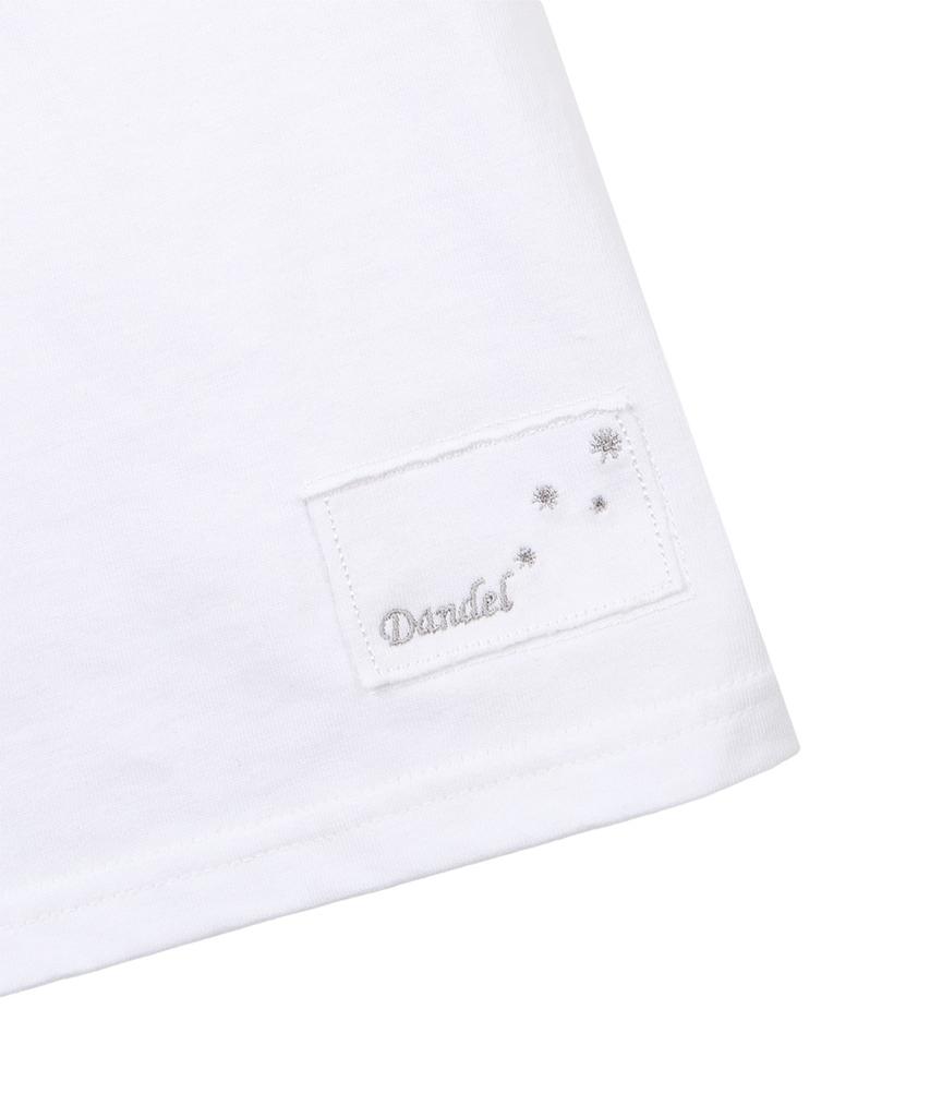 Dandel Dd Asym Side Rib Tee (White)