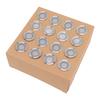 16PCS LED Deck Light Stainless Steel PC IP67 Waterproof In Ground Lamp for Garden Yard Stair