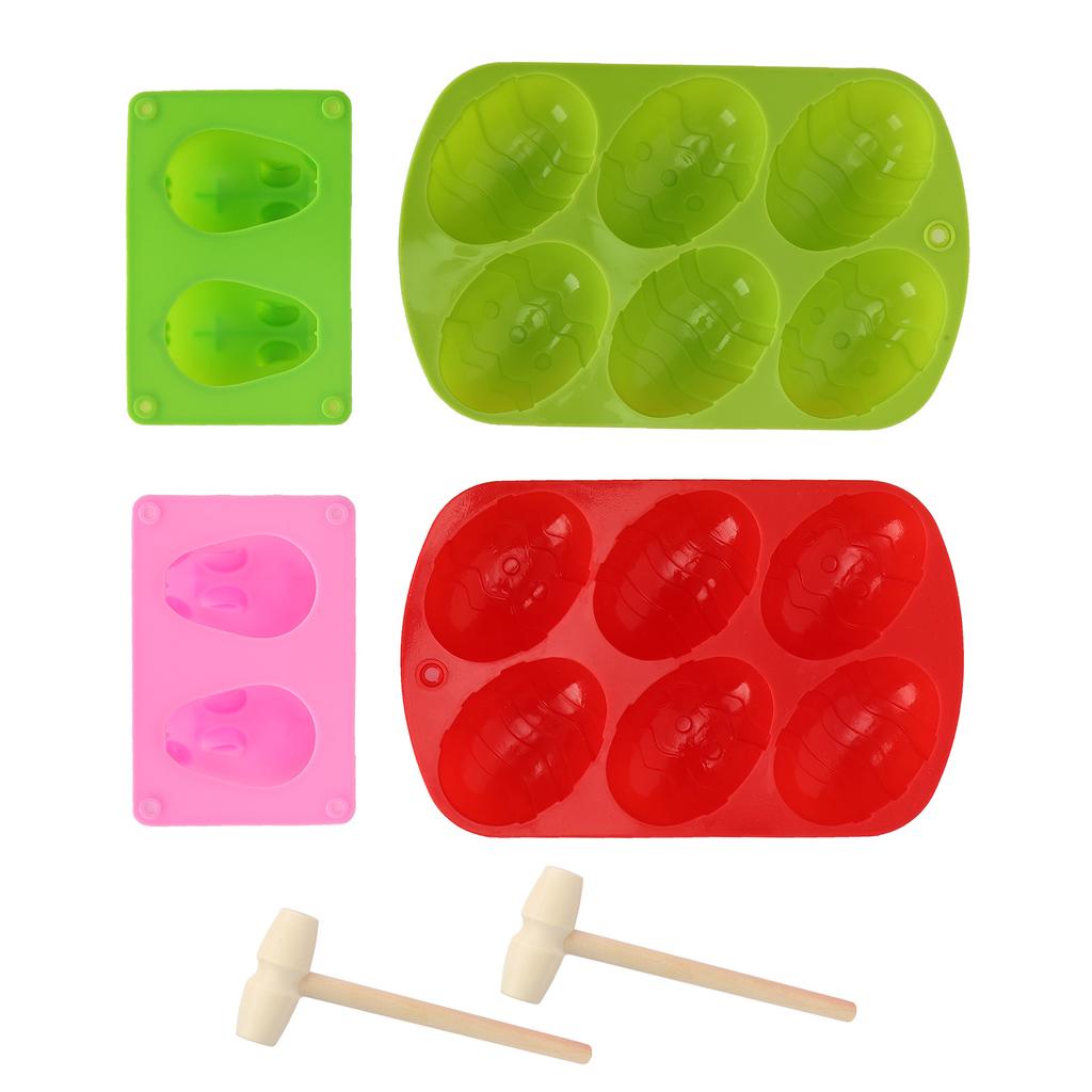 Easter Silicone Mold Sets Bunny Egg Shape Cake Desserts Chocolate Molds for Home Hotel