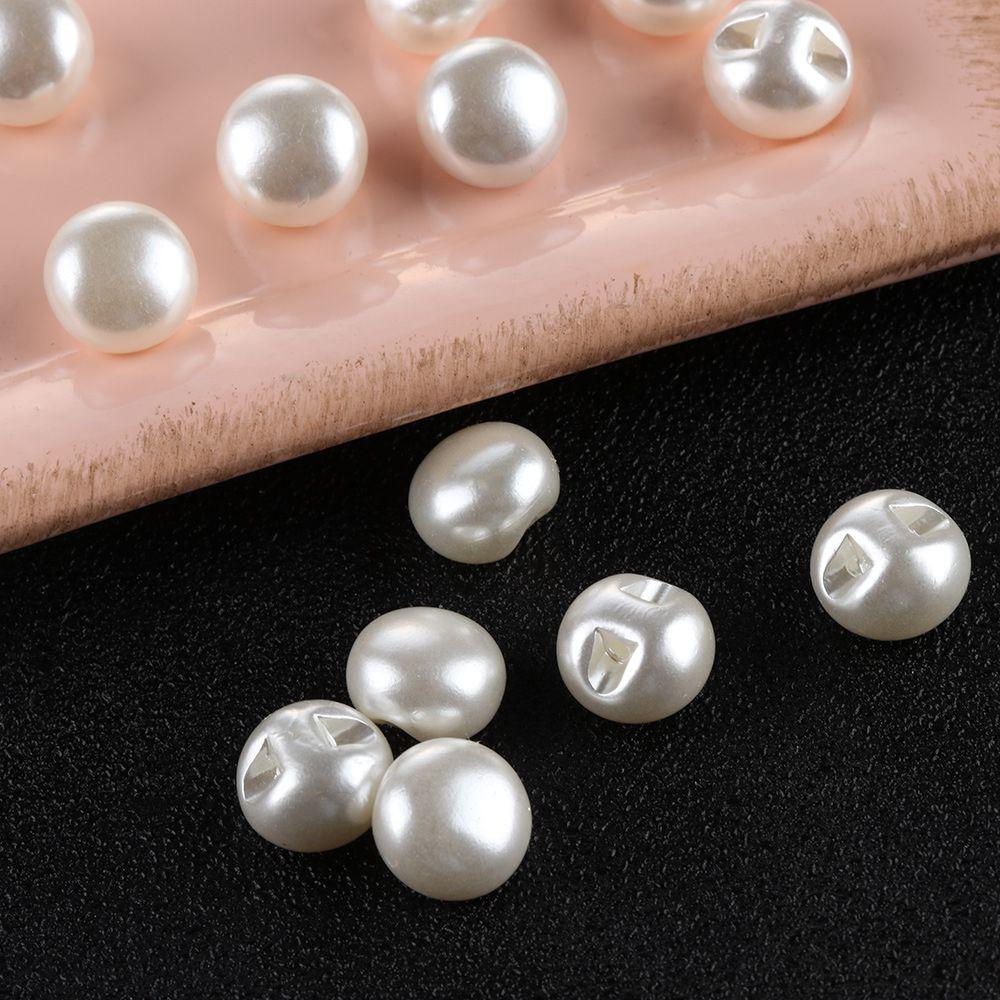 10mm Garment Decorative Crafts DIY Sewing Scrapbooking Clothing Dress Accessories Pearl Buttons