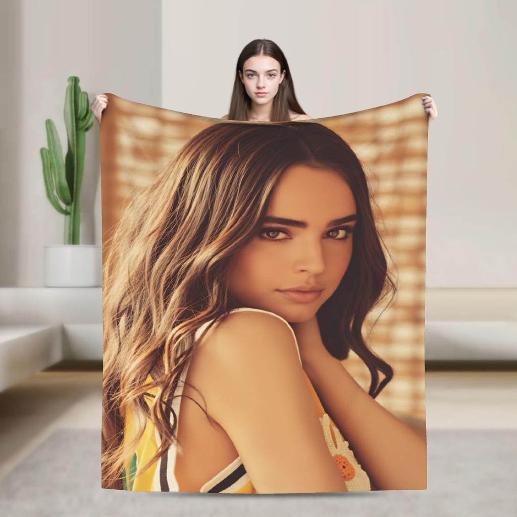 Schauspielerin Sofia Carson Plüschdecken Kinder Erwachsene Flanell Überwurfdecke Für Schlafzimmer Warmes Design Qualität Tagesdecke Geburtstagsgeschenk