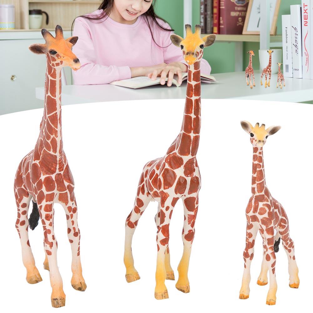 Giraffes Family Animal Figurines Wildlife Models Decoration Children Educational ToyGiraffes Family