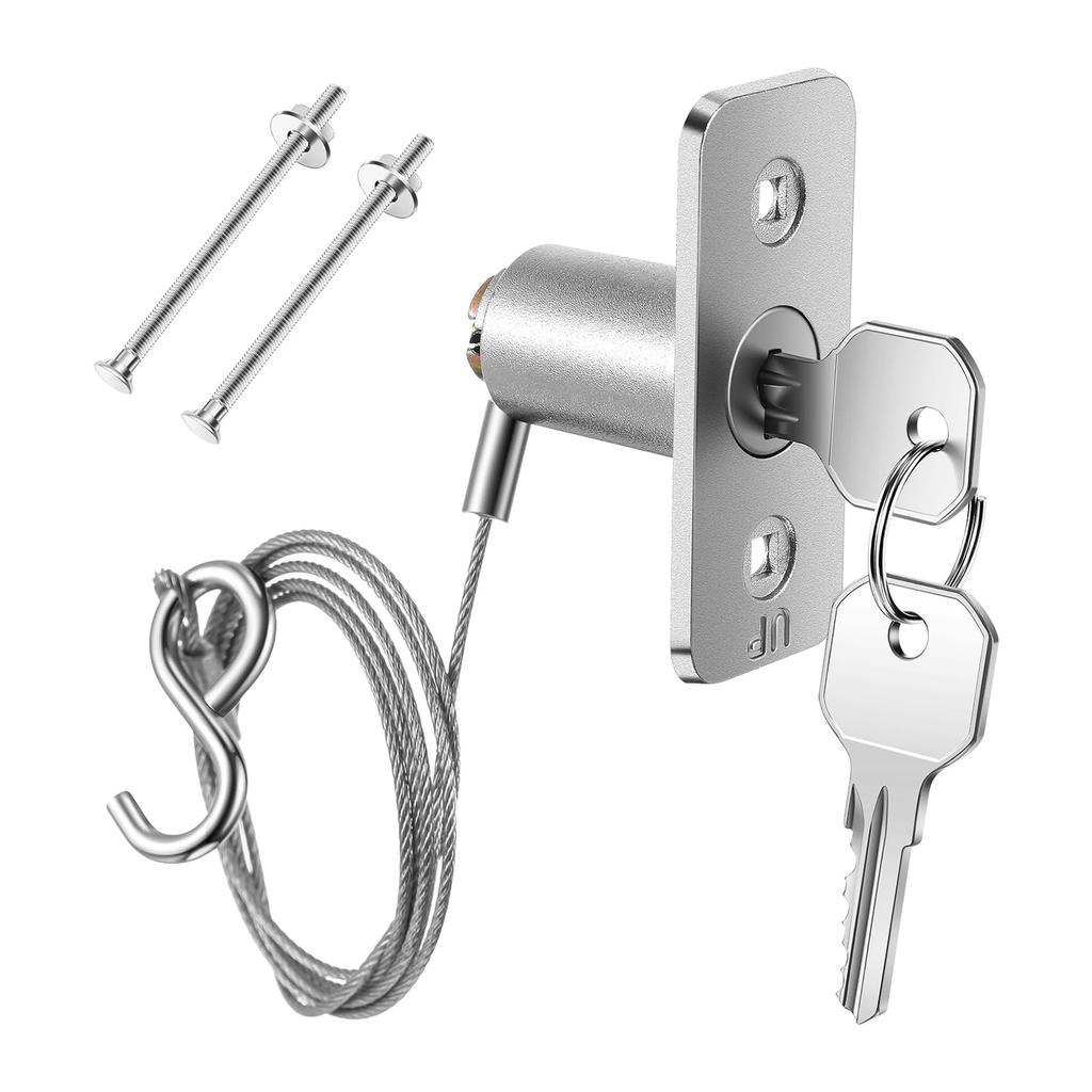 Emergency Garage Door Manual Release Lock Universal Compatibility Stainless Steel Construction No Drilling Required