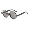 Fashion Round Frame Sunglasses, Personalized Tiled Skull Shape Glasses, Sunglasses