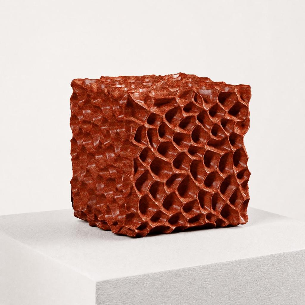 Square Honeycomb Sculpture Vintage Resin Decorative Tabletop Decor for
