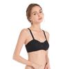 Thin Lace Hook Lace Strap Bra No Underwire Small Chest Held Back Double Row Buckle Solid Color Sexy Underwear Multi-color