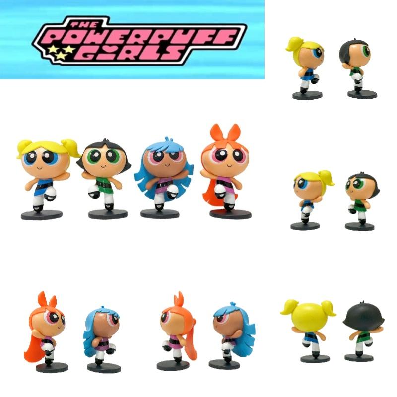 The Powerpuff Girls Action Figure Blossom Bubbles Buttercup Model Dolls Toys For Kids Home Decor Gifts