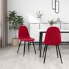 Day and Night - Day and Night Dining Chairs 2 Units Red Velvet