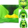 Festive Grinch Pattern Hoodie Kids Sweatshirt Pullover For How The Grinch Stole Christmas Fans