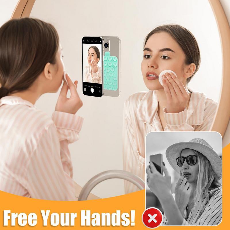 Handy Klebriger Griff Doppelseitig Liebe Saugnäpfe Handyhülle Handyhalter Einstellbares Silikon Klebe Zubehör Tragbar Stark