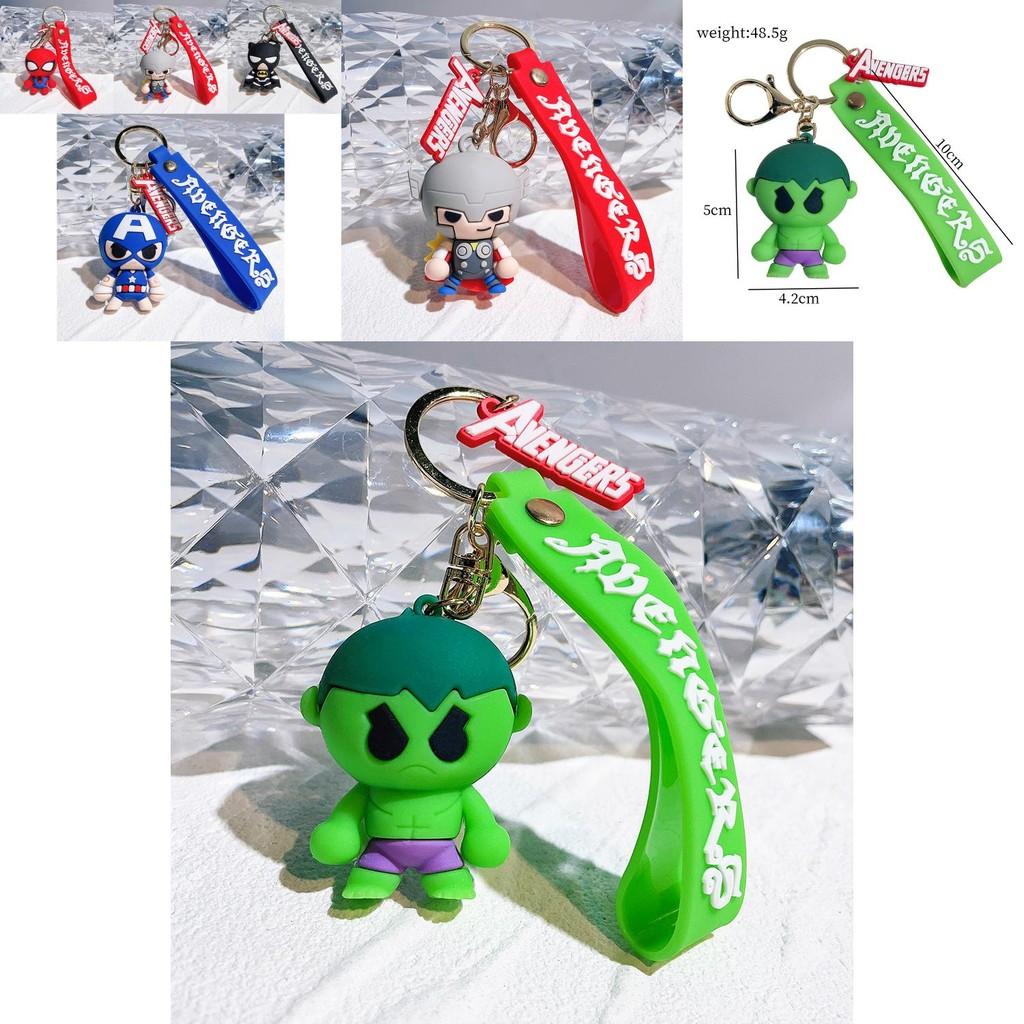 Cute Marvel Avengers Keychain Plastic Figurine Keyring Perfect Gift Idea