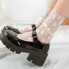 Transparent Mesh Flower Socks Thin Floral Tulle Socks Lolita Lace Sock for Women  Female