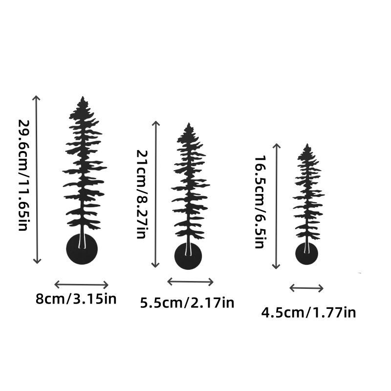 Металлическое настольное рождественское украшение в виде сосны для улицы/дома